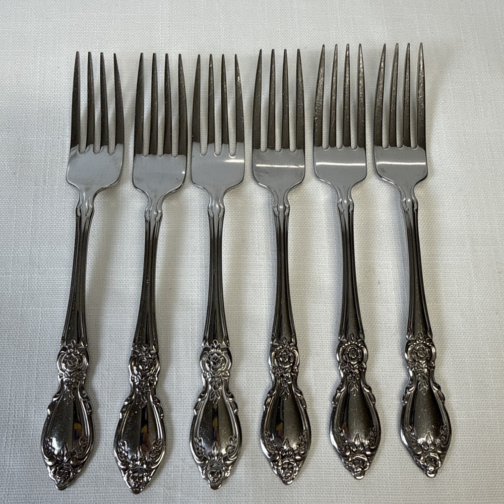 Oneida Plantation Dinner Forks 6 Community Stainless Flatware